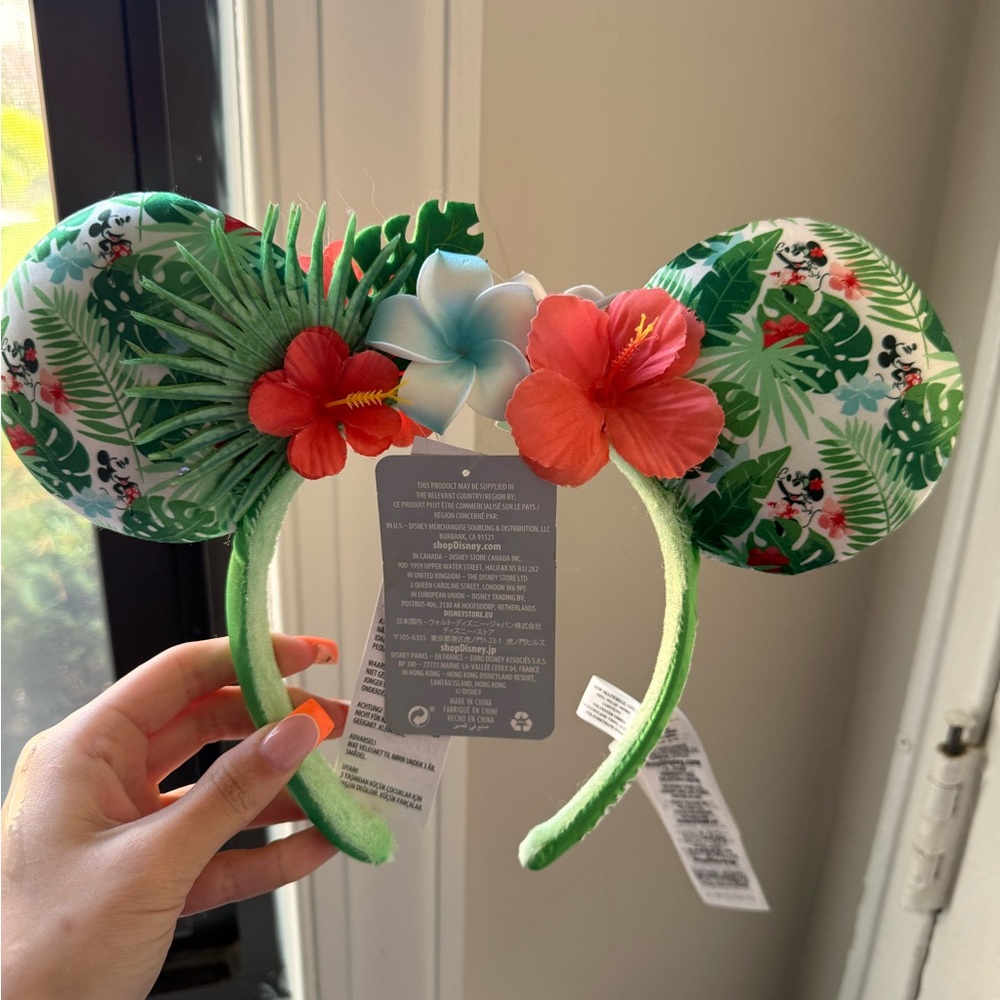 Tropical Floral Mickey Mouse Ears Headband